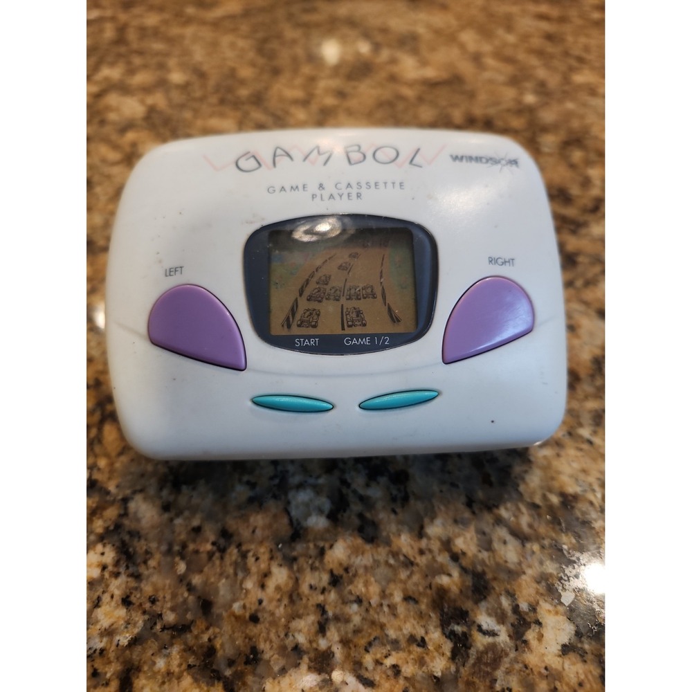 Windsor Handheld Vintage Game Cassette Player With Racing Game